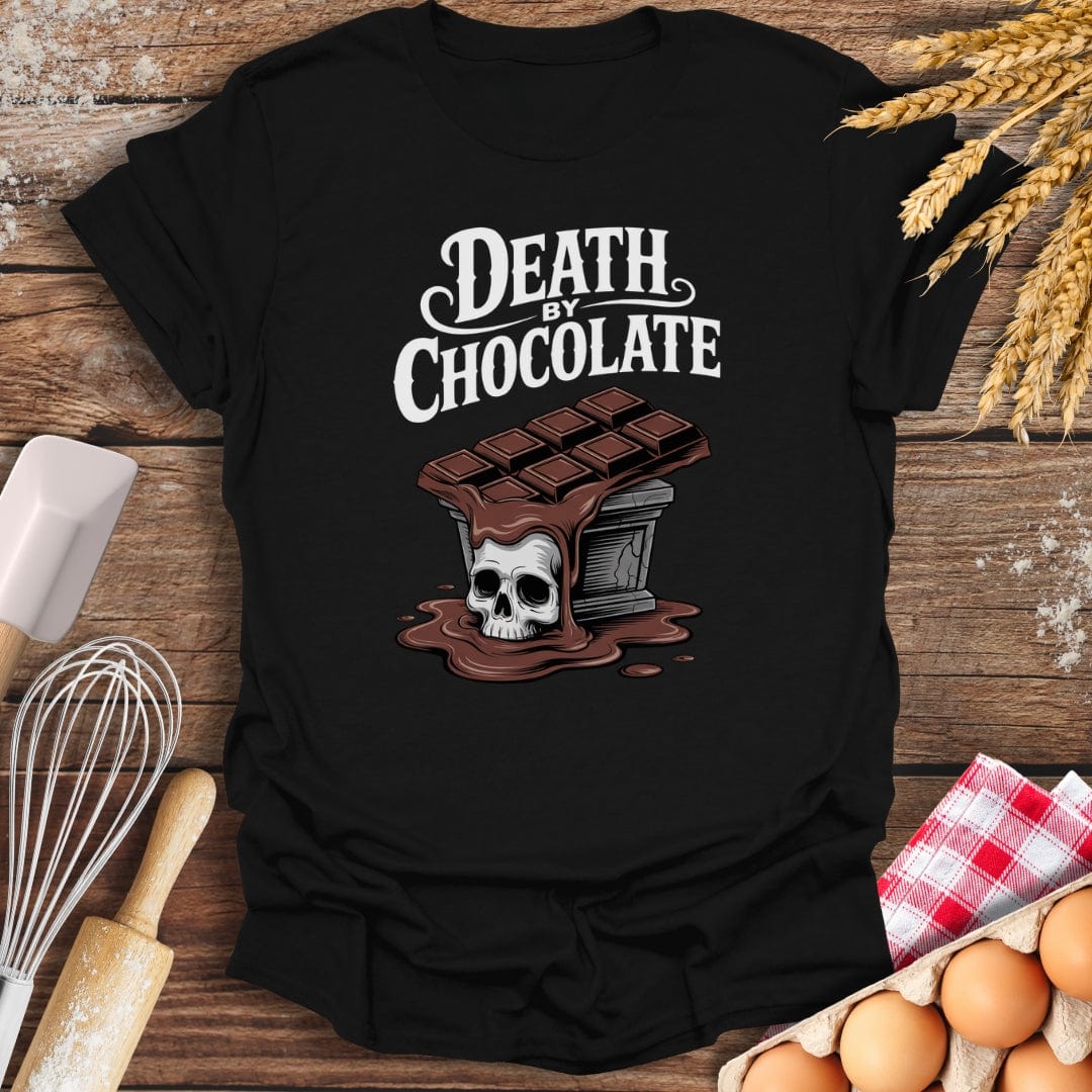 Death By Chocolate T-Shirt Black / S Baking Threads