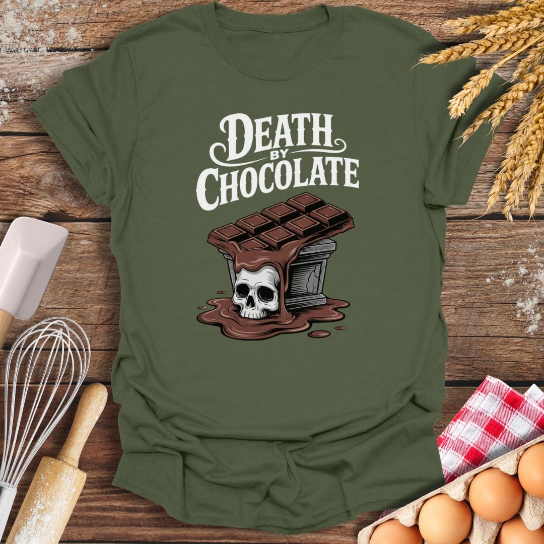 Death By Chocolate T-Shirt Military Green / S Baking Threads