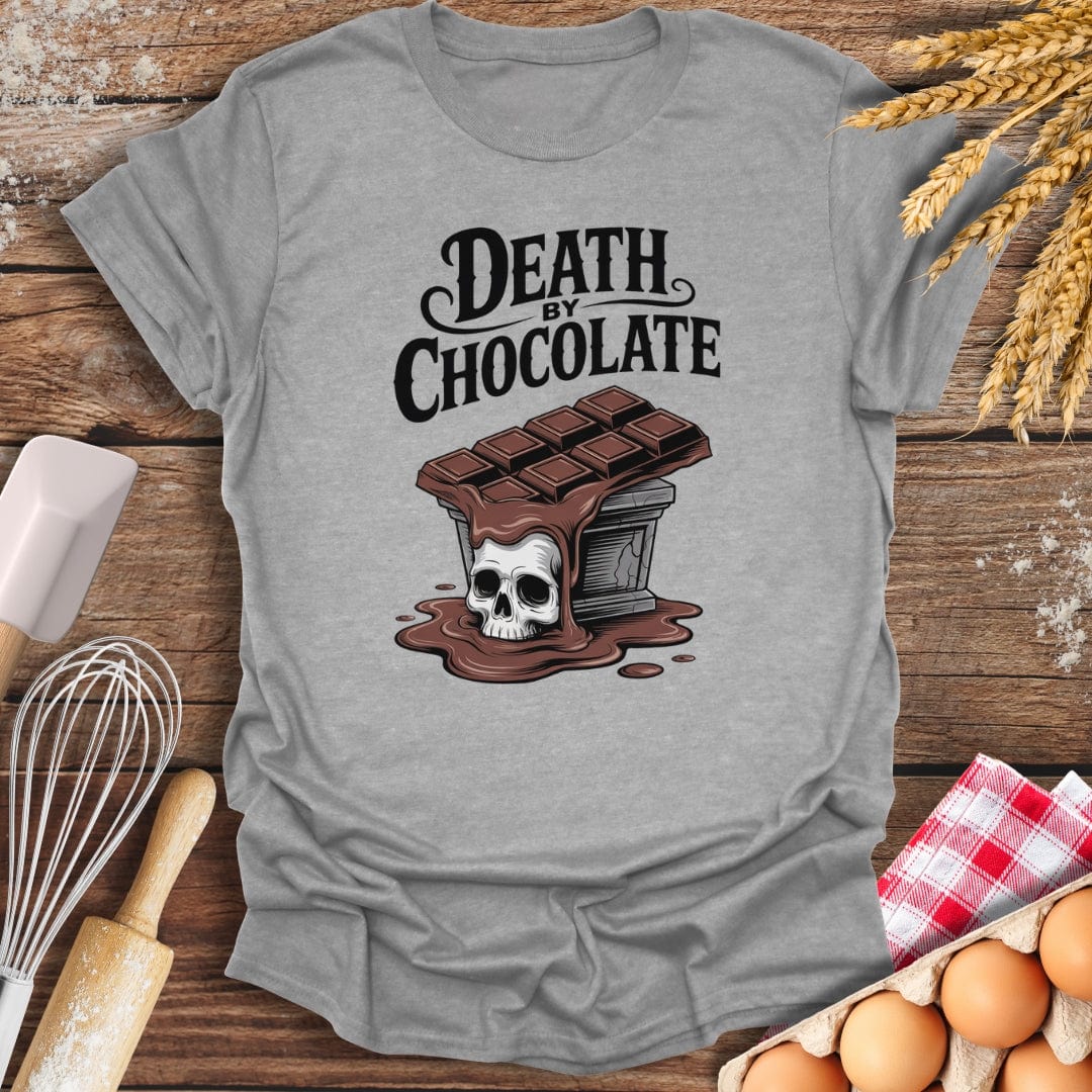 Death By Chocolate T-Shirt Sport Grey / S Baking Threads