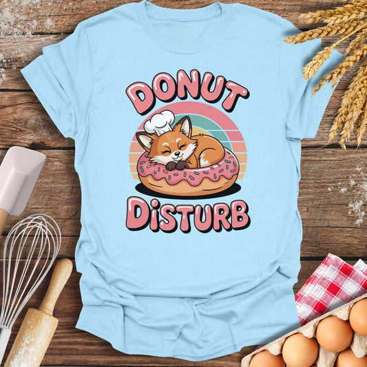 Donut Disturb T-Shirt Light Blue / S Baking Threads