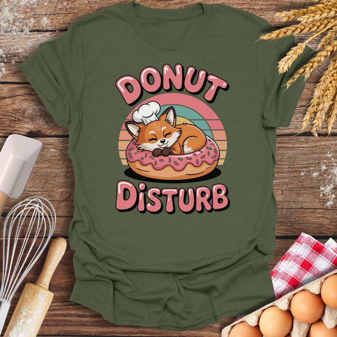 Donut Disturb T-Shirt Military Green / S Baking Threads
