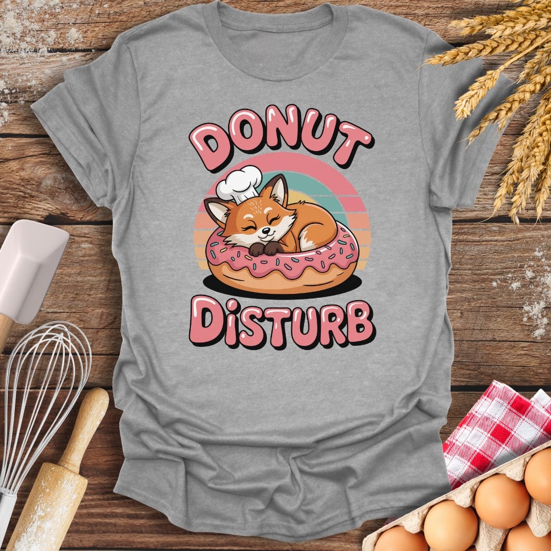 Donut Disturb T-Shirt Sport Grey / S Baking Threads