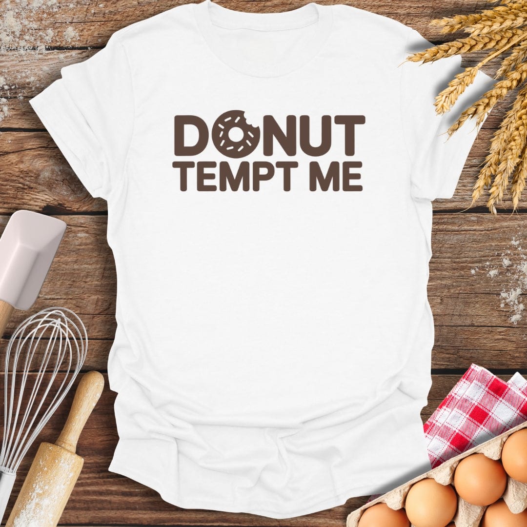 Donut Tempt Me T-Shirt White / S Baking Threads