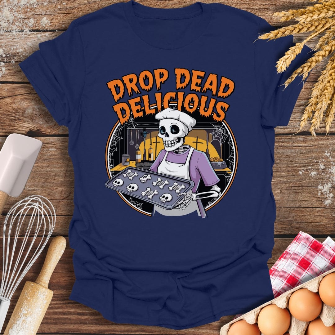 Drop Dead Delicious T-Shirt Navy / S Baking Threads
