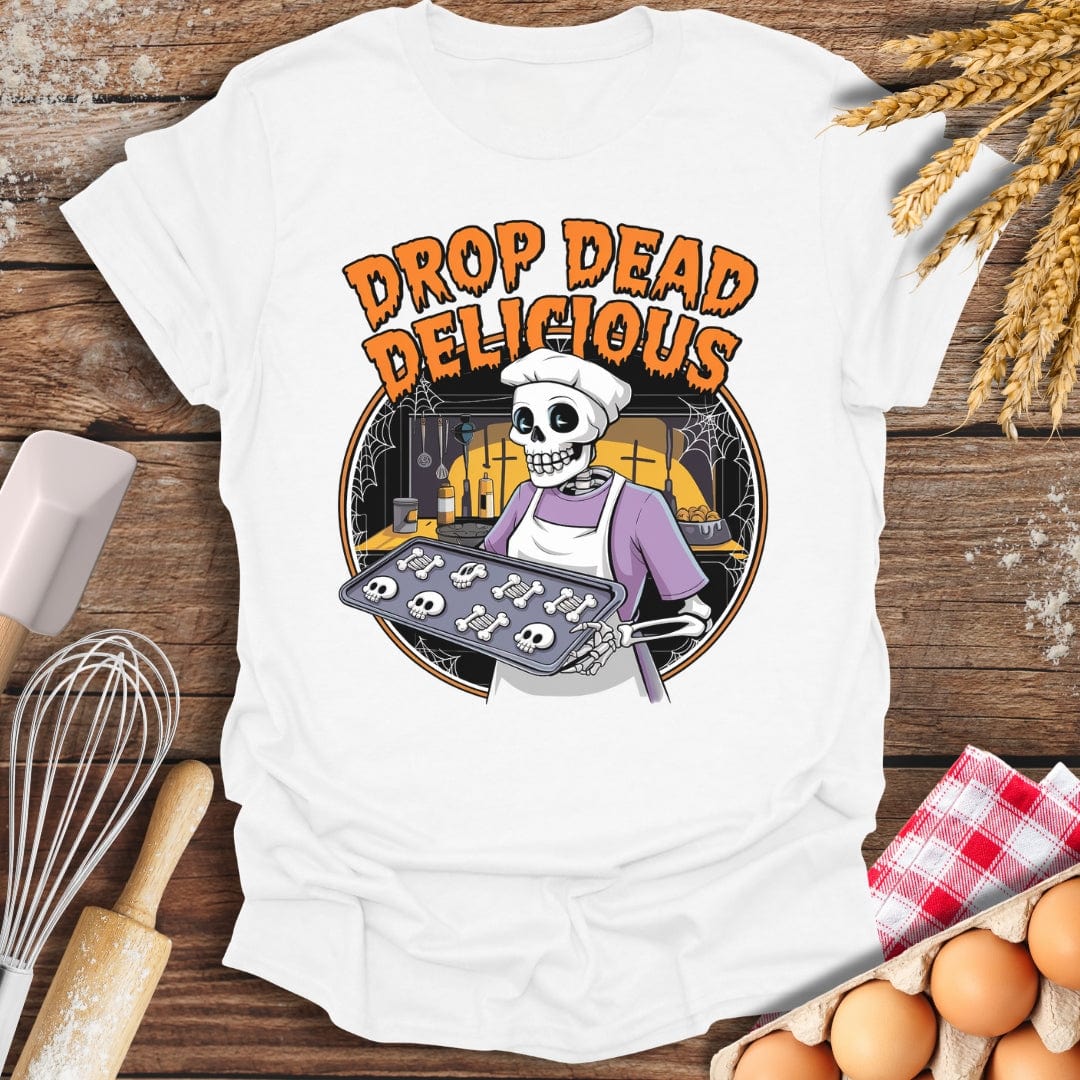 Drop Dead Delicious T-Shirt White / S Baking Threads