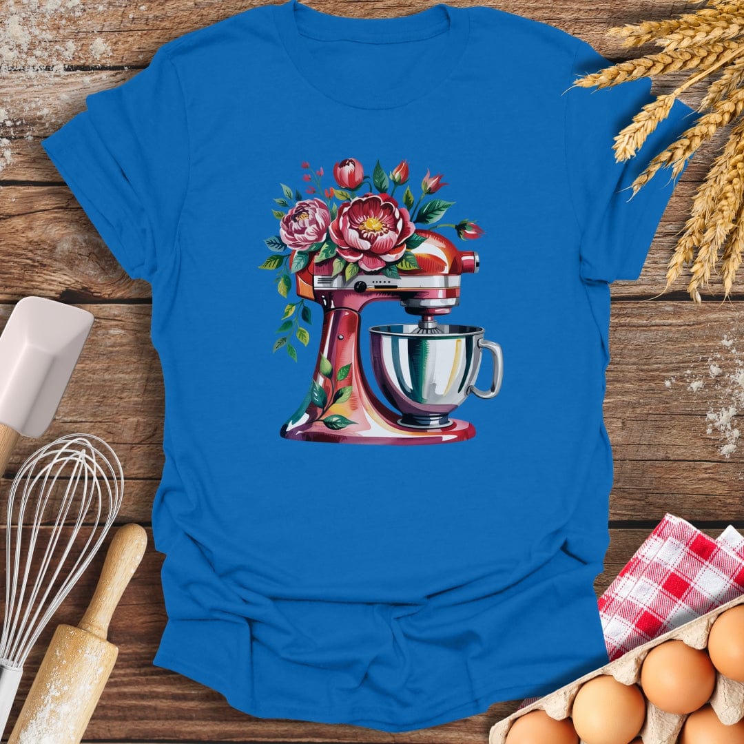 Floral Red Mixer T-Shirt Royal / S Baking Threads