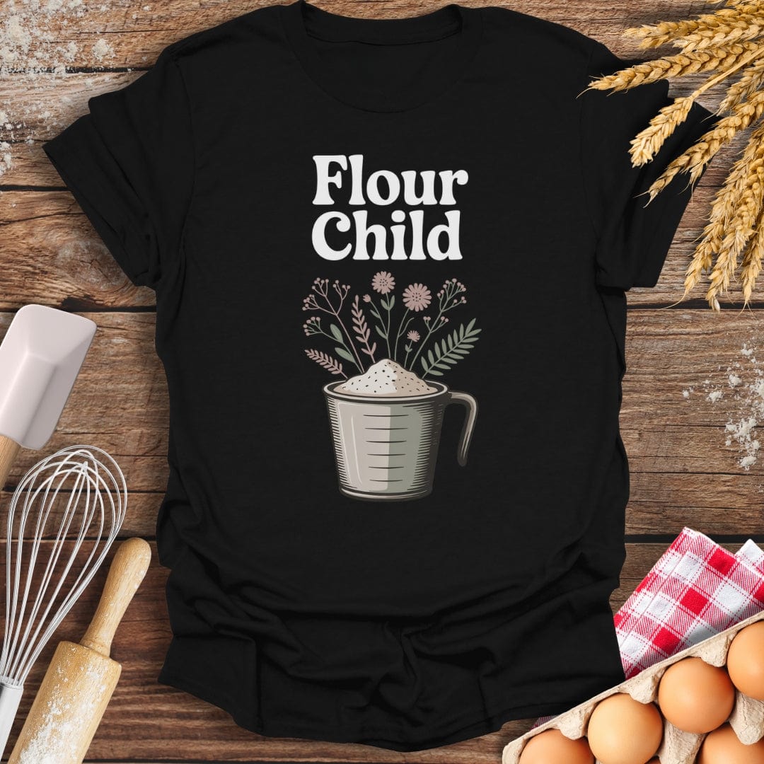 Flour Child T-Shirt Black / S Baking Threads