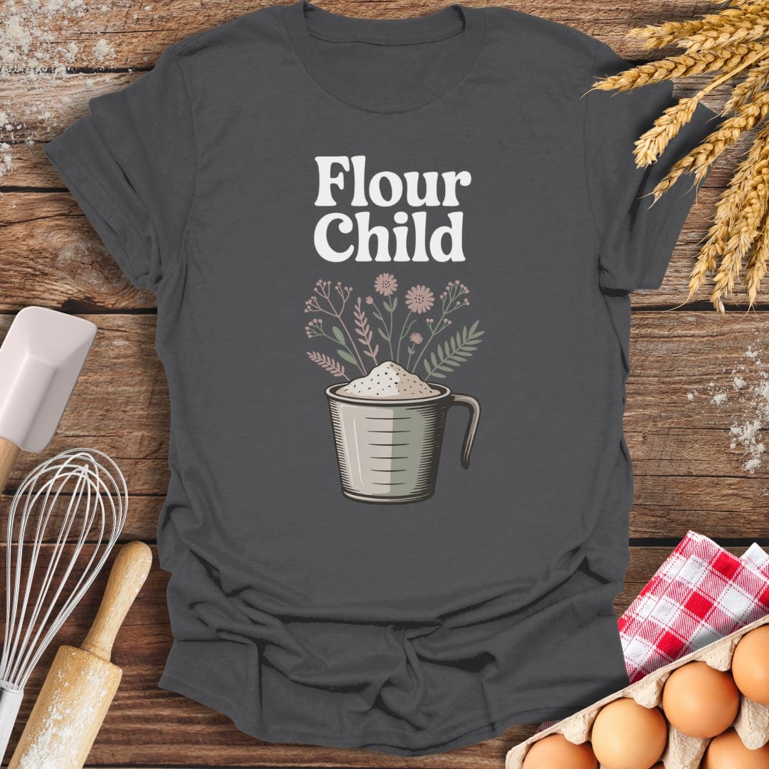 Flour Child T-Shirt Charcoal / S Baking Threads