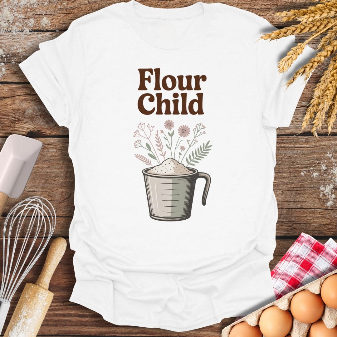Flour Child T-Shirt White / S Baking Threads