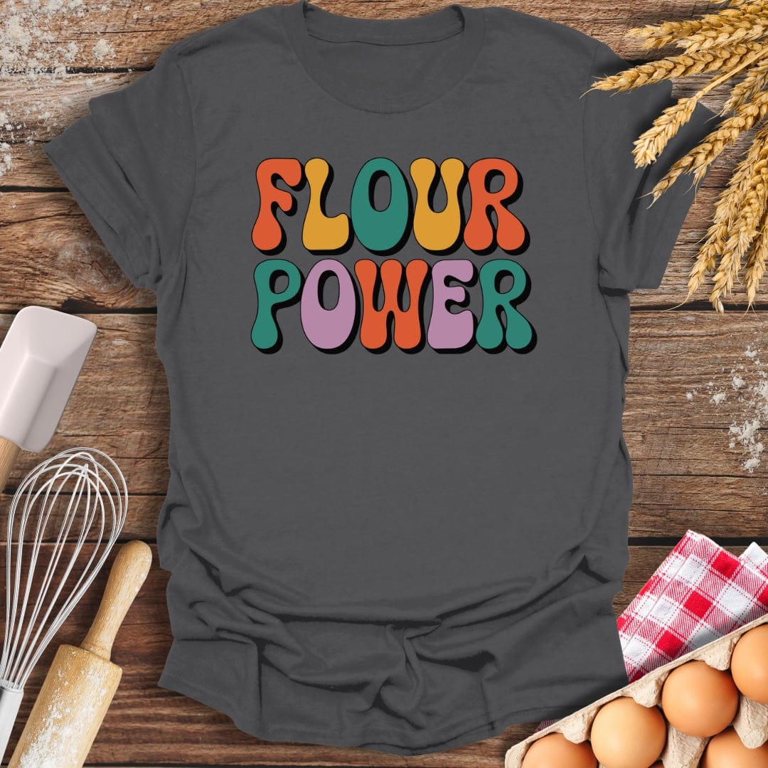 Flour Power T-Shirt Charcoal / S Baking Threads