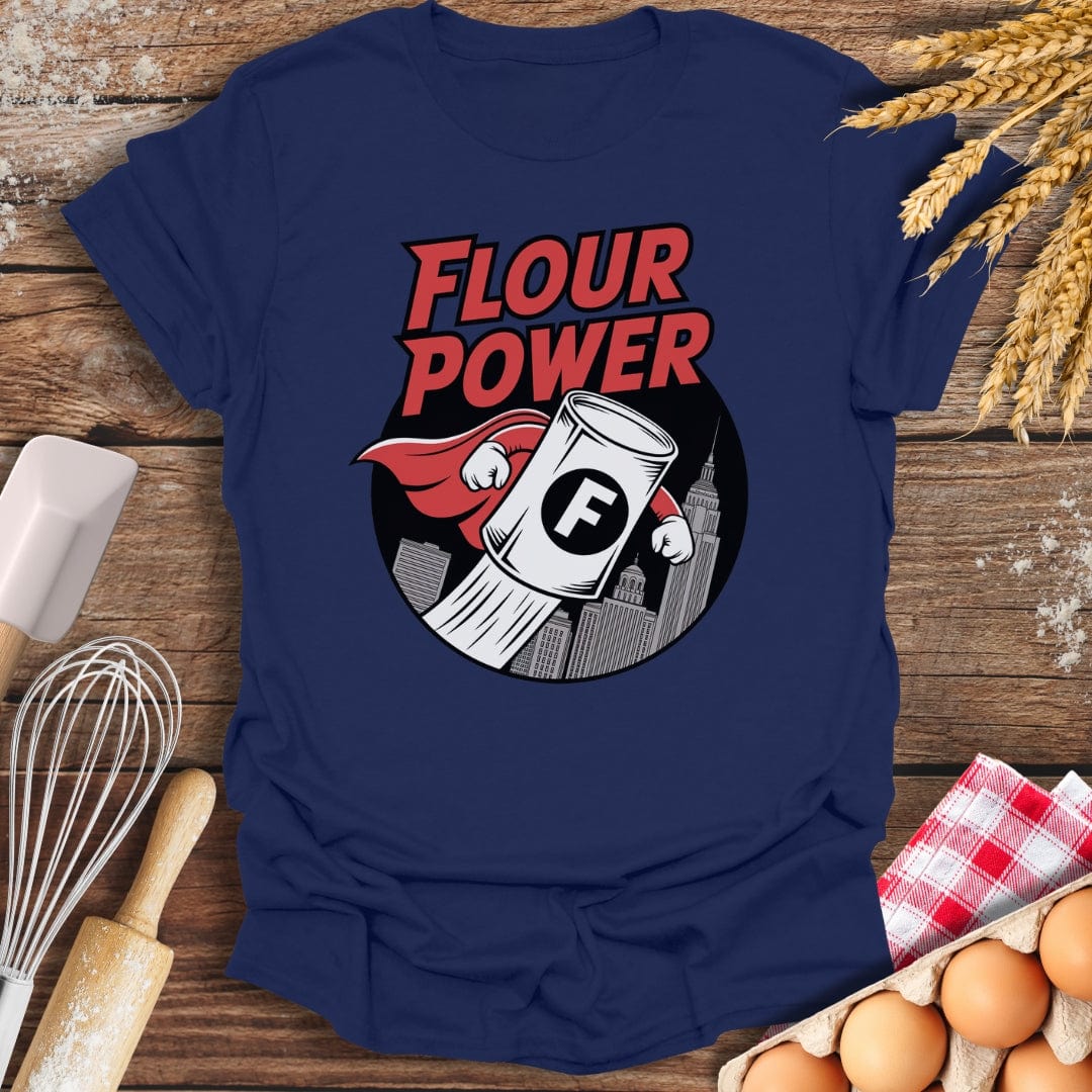 Flour Power T-Shirt Navy / S Baking Threads