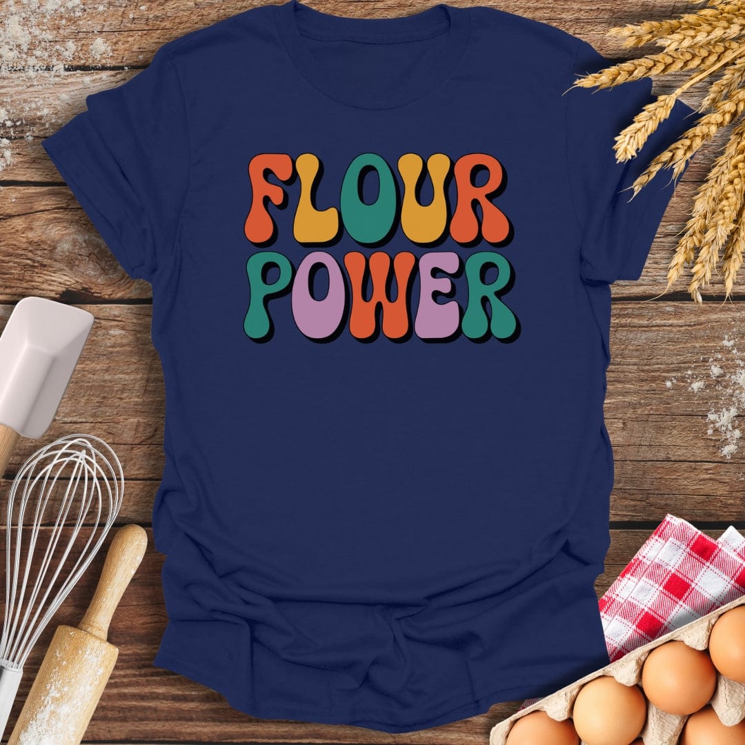 Flour Power T-Shirt Navy / S Baking Threads