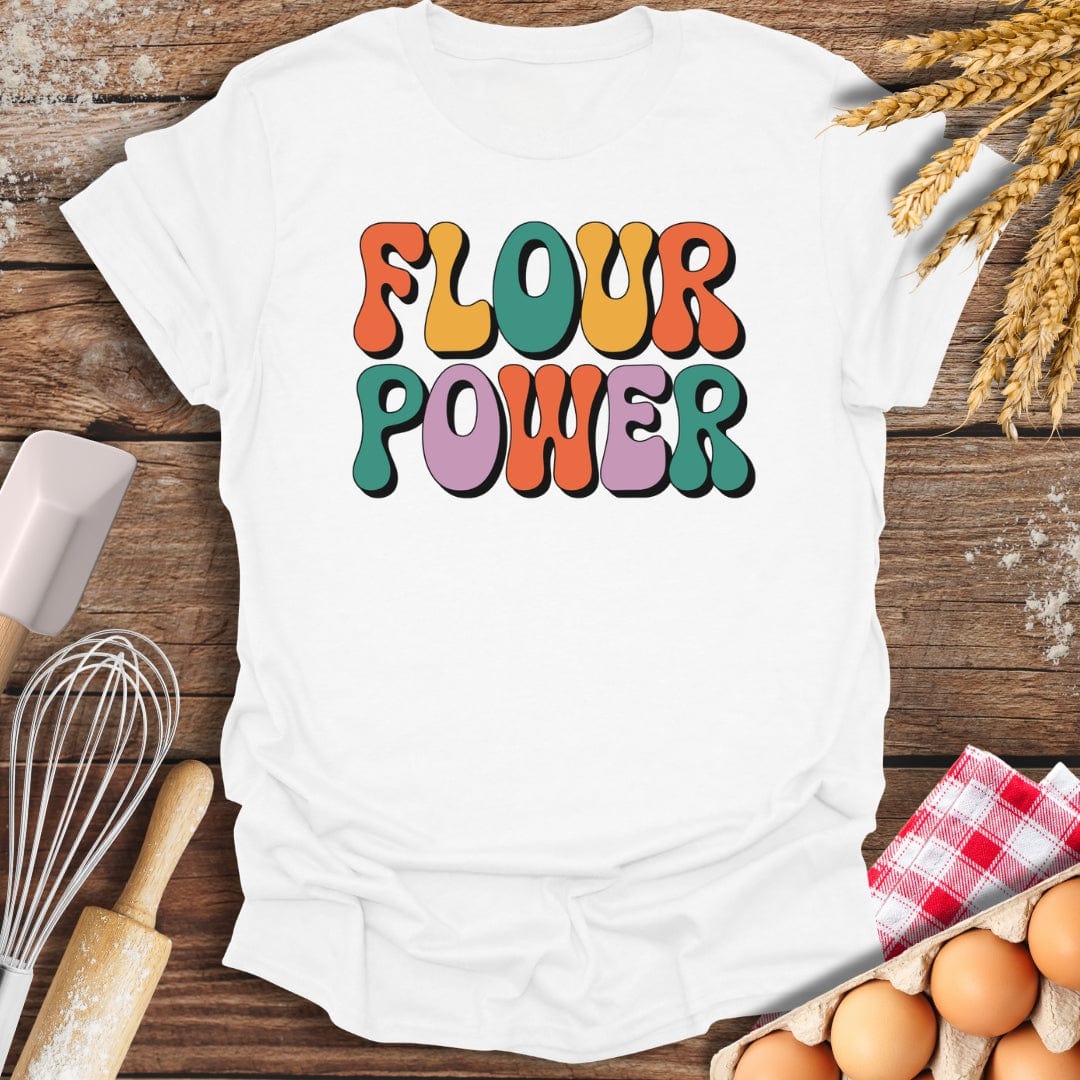 Flour Power T-Shirt White / S Baking Threads