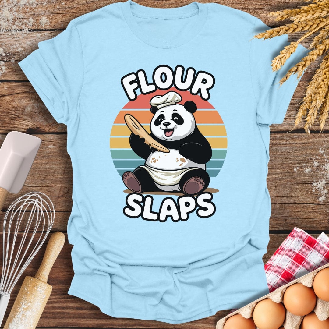 Flour Slaps T-Shirt Light Blue / S Baking Threads