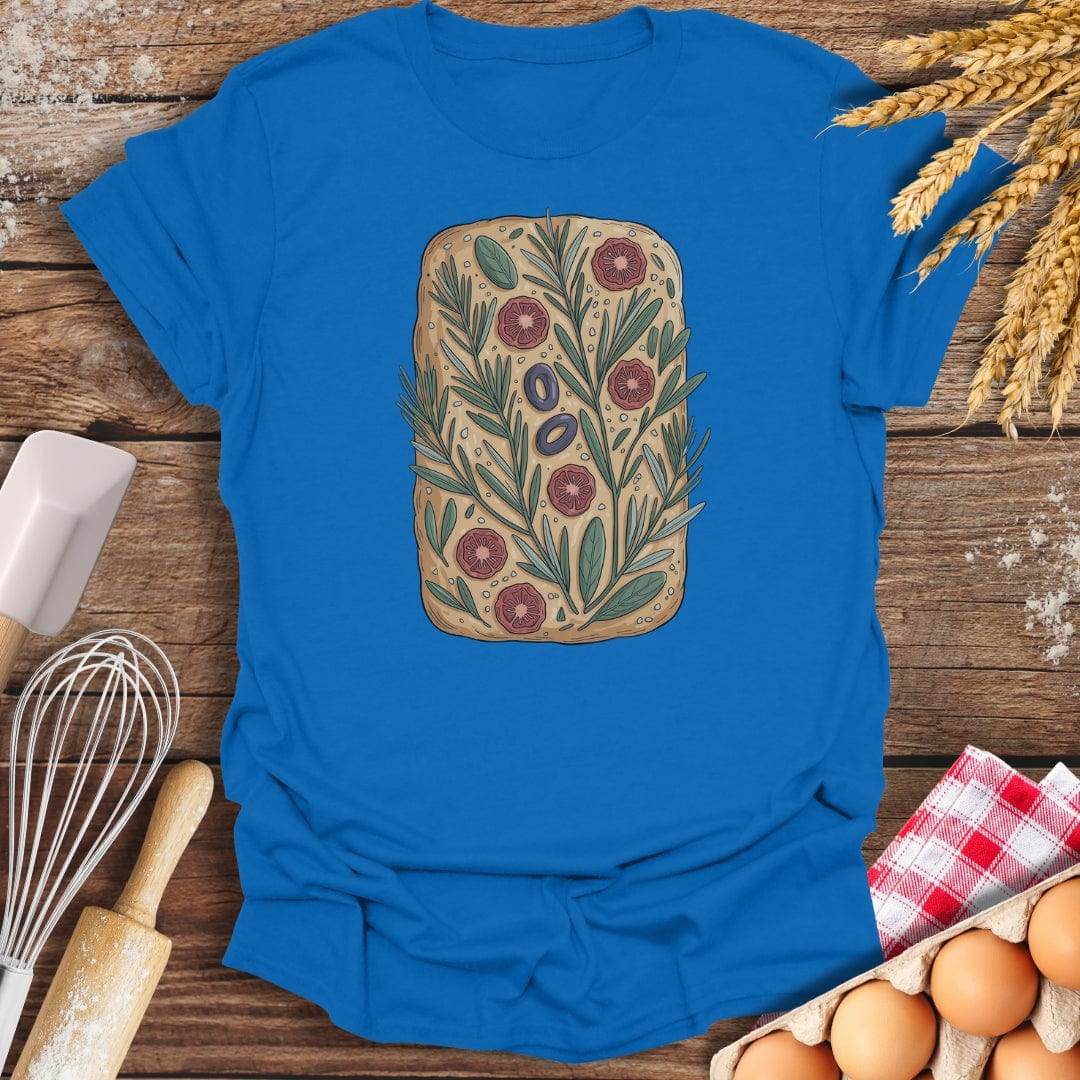 Focaccia Flowerbed T-Shirt Royal / S Baking Threads