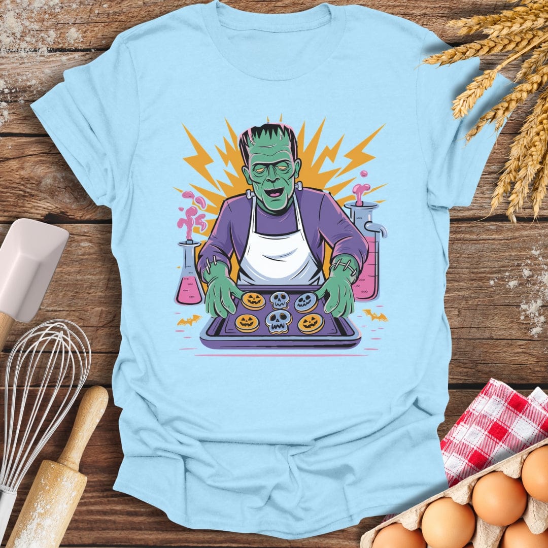 Frankenstein’s Cookie Lab T-Shirt Light Blue / S Baking Threads
