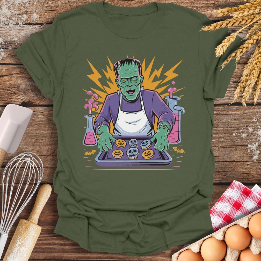 Frankenstein’s Cookie Lab T-Shirt Military Green / S Baking Threads