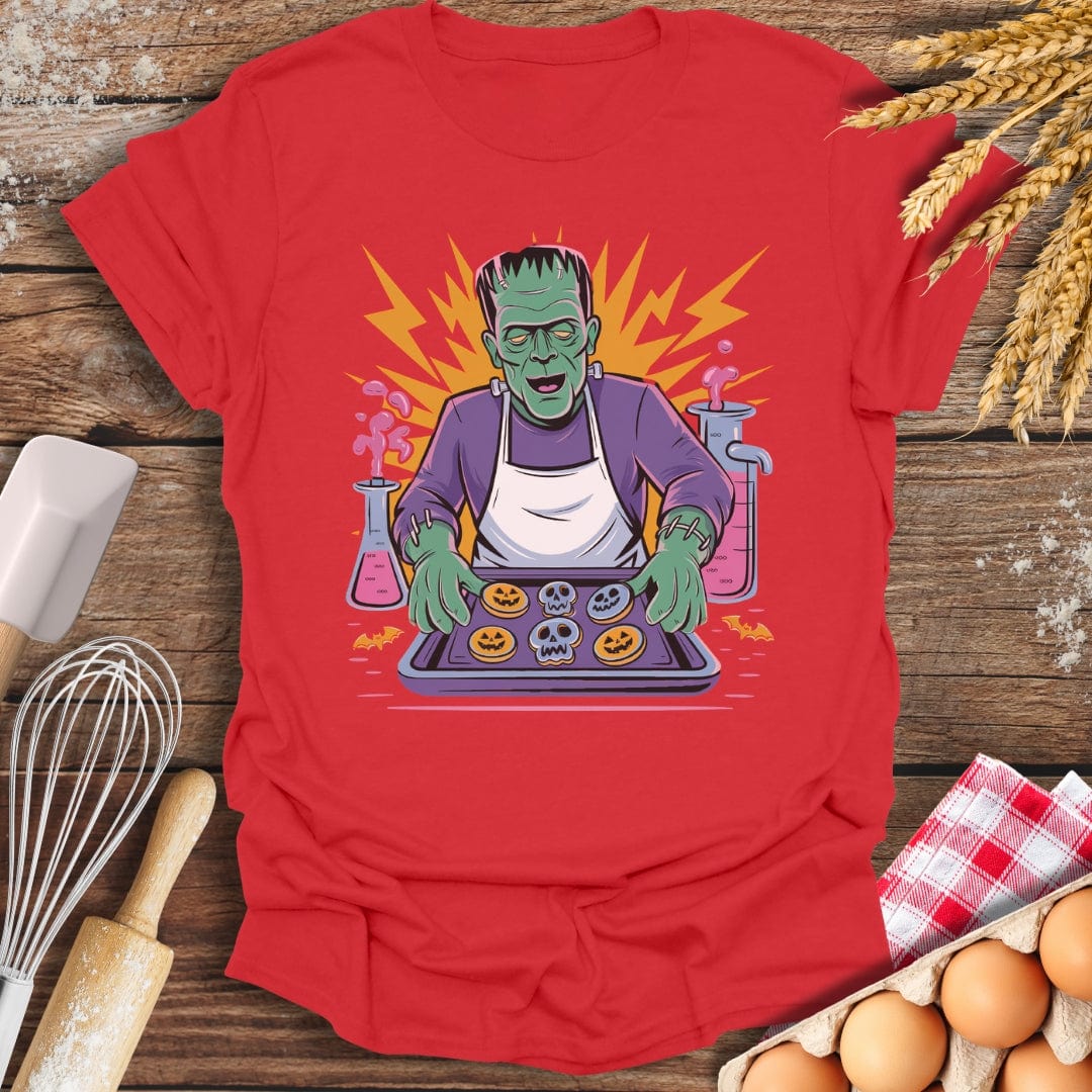 Frankenstein’s Cookie Lab T-Shirt Red / S Baking Threads