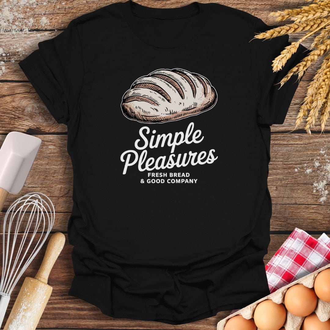 Fresh Bread T-Shirt Black / S Baking Threads