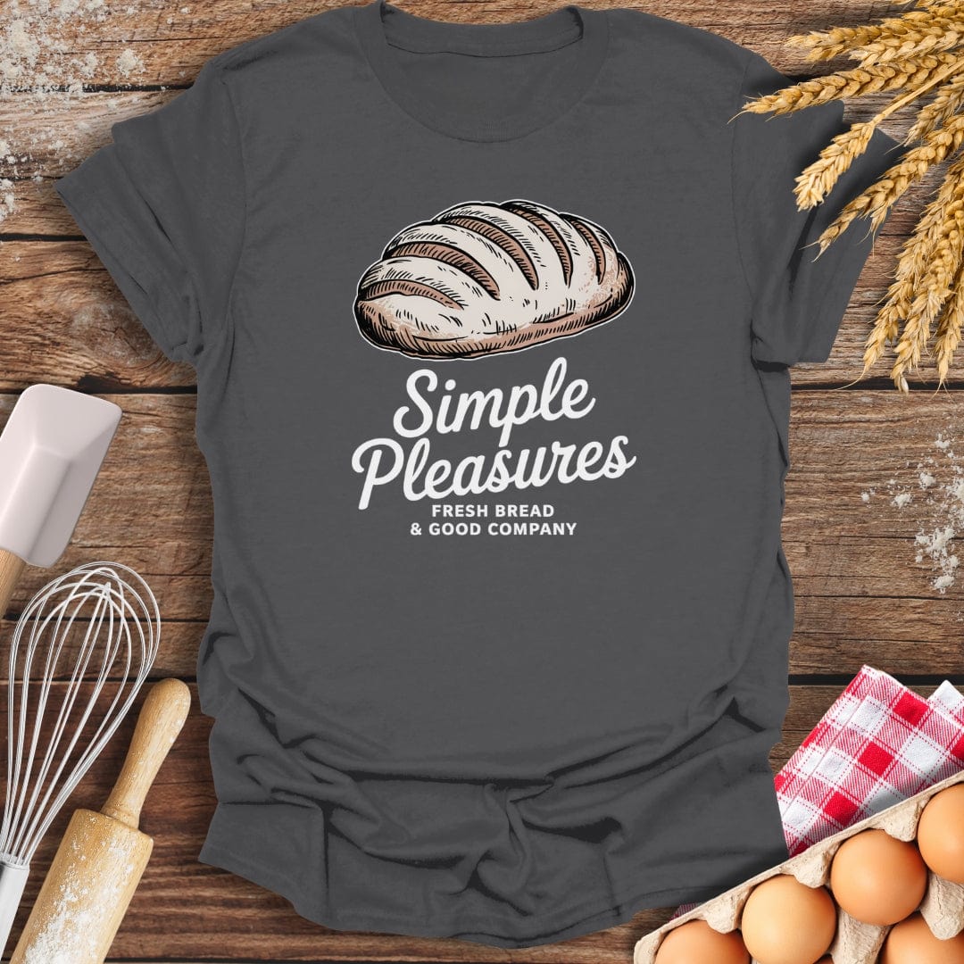 Fresh Bread T-Shirt Charcoal / S Baking Threads