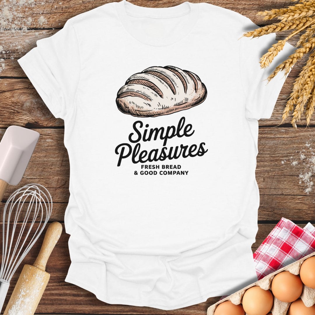 Fresh Bread T-Shirt White / S Baking Threads