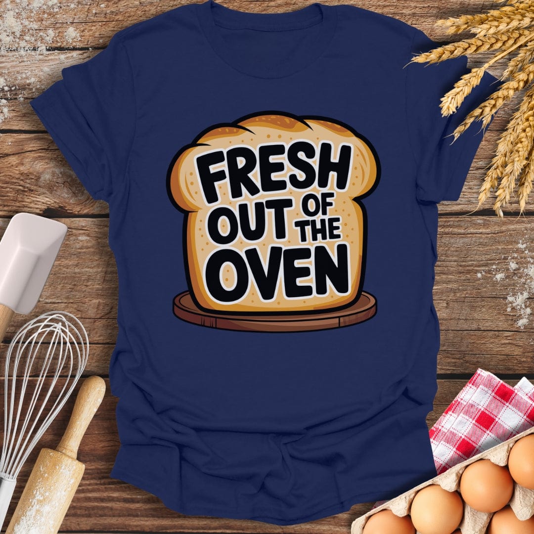 Fresh Out of The Oven T-Shirt Navy / S Baking Threads