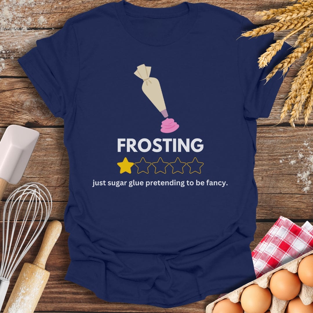 Frosting: 1 Star Review T-Shirt Navy / S Baking Threads