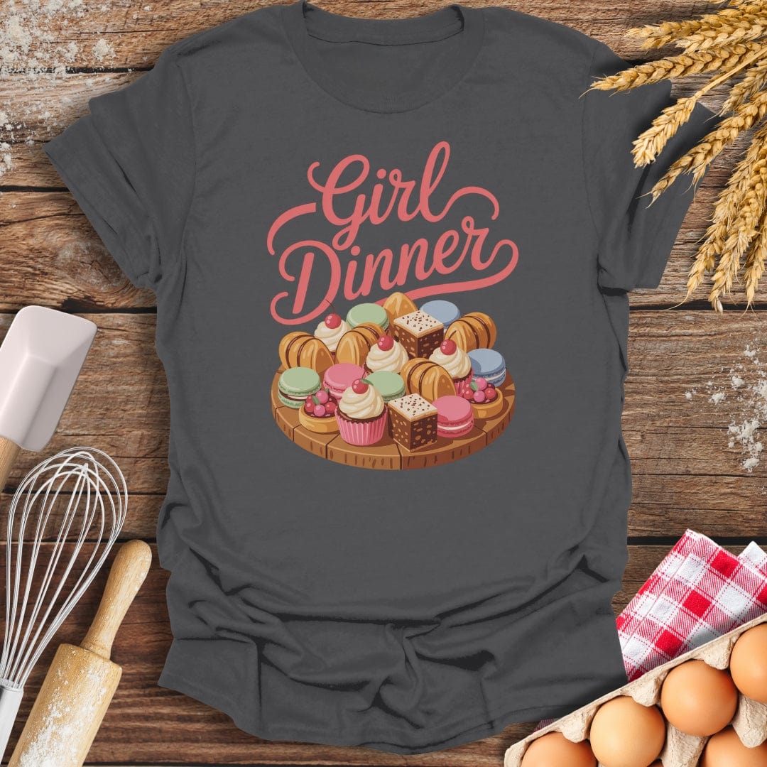 Girl Dinner T-Shirt Charcoal / S Baking Threads