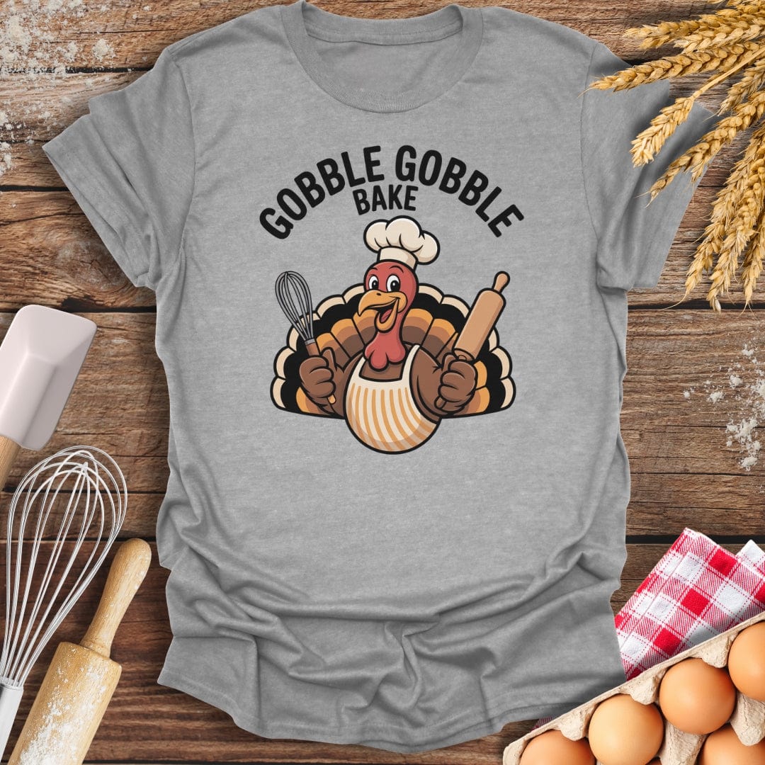 Gobble Gobble Bake T-Shirt Sport Grey / S Baking Threads