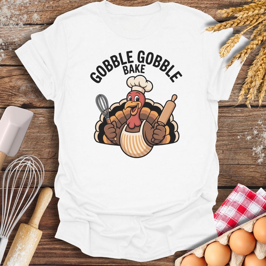 Gobble Gobble Bake T-Shirt White / S Baking Threads