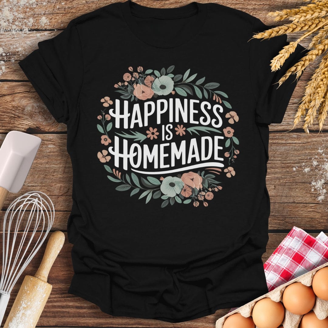 Happiness Is Homemade T-Shirt Black / S Baking Threads