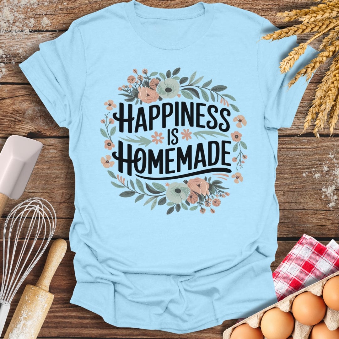 Happiness Is Homemade T-Shirt Light Blue / S Baking Threads