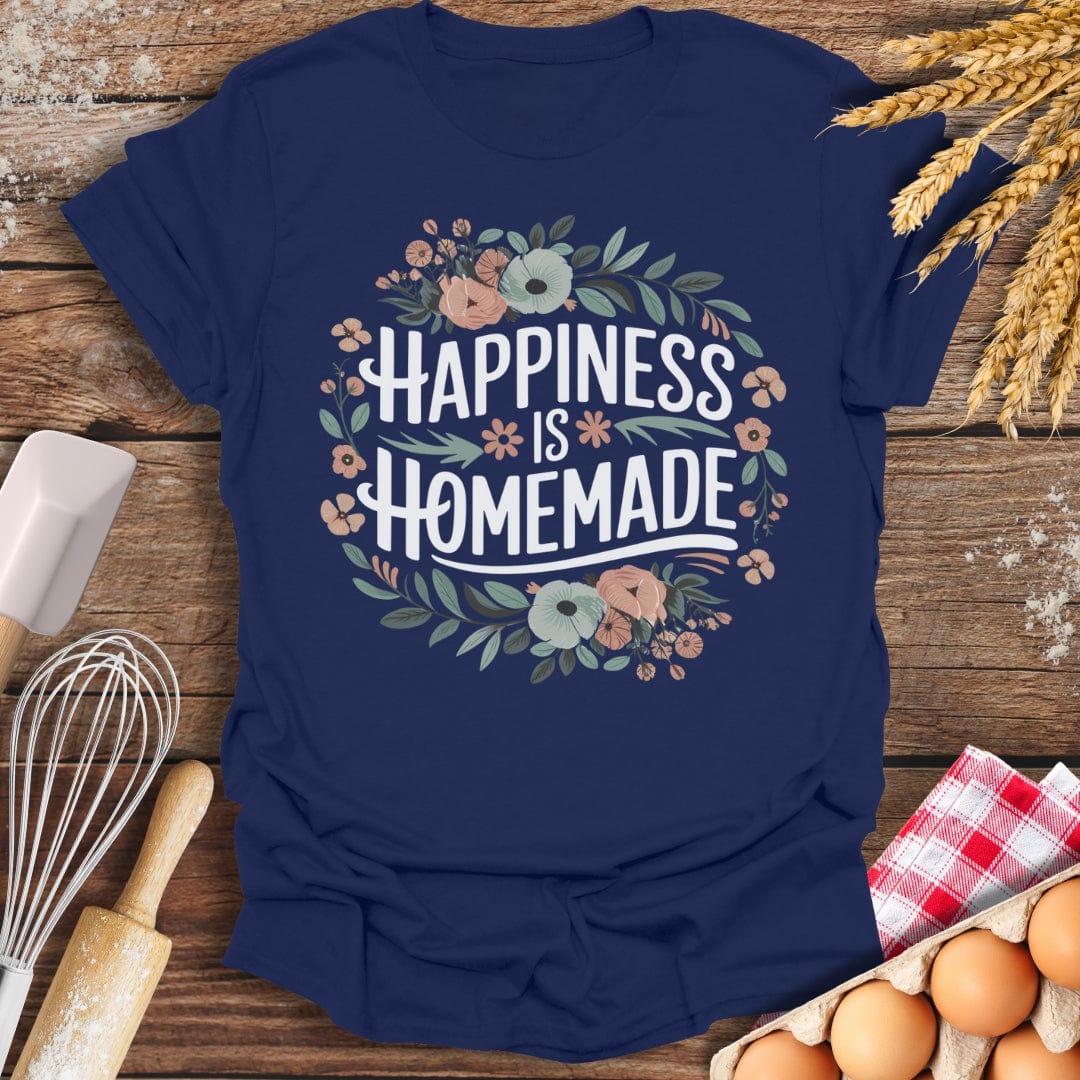 Happiness Is Homemade T-Shirt Navy / S Baking Threads