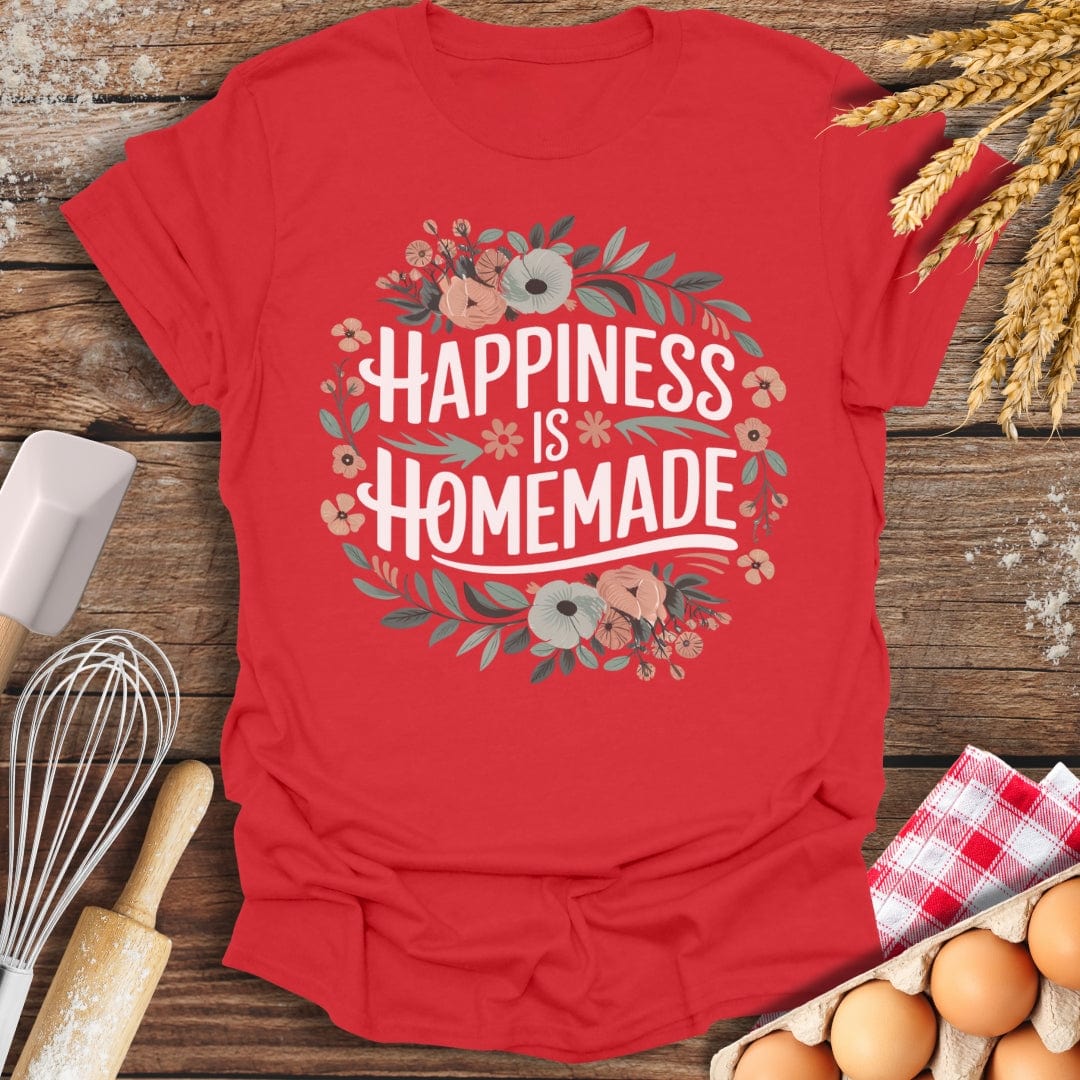 Happiness Is Homemade T-Shirt Red / S Baking Threads