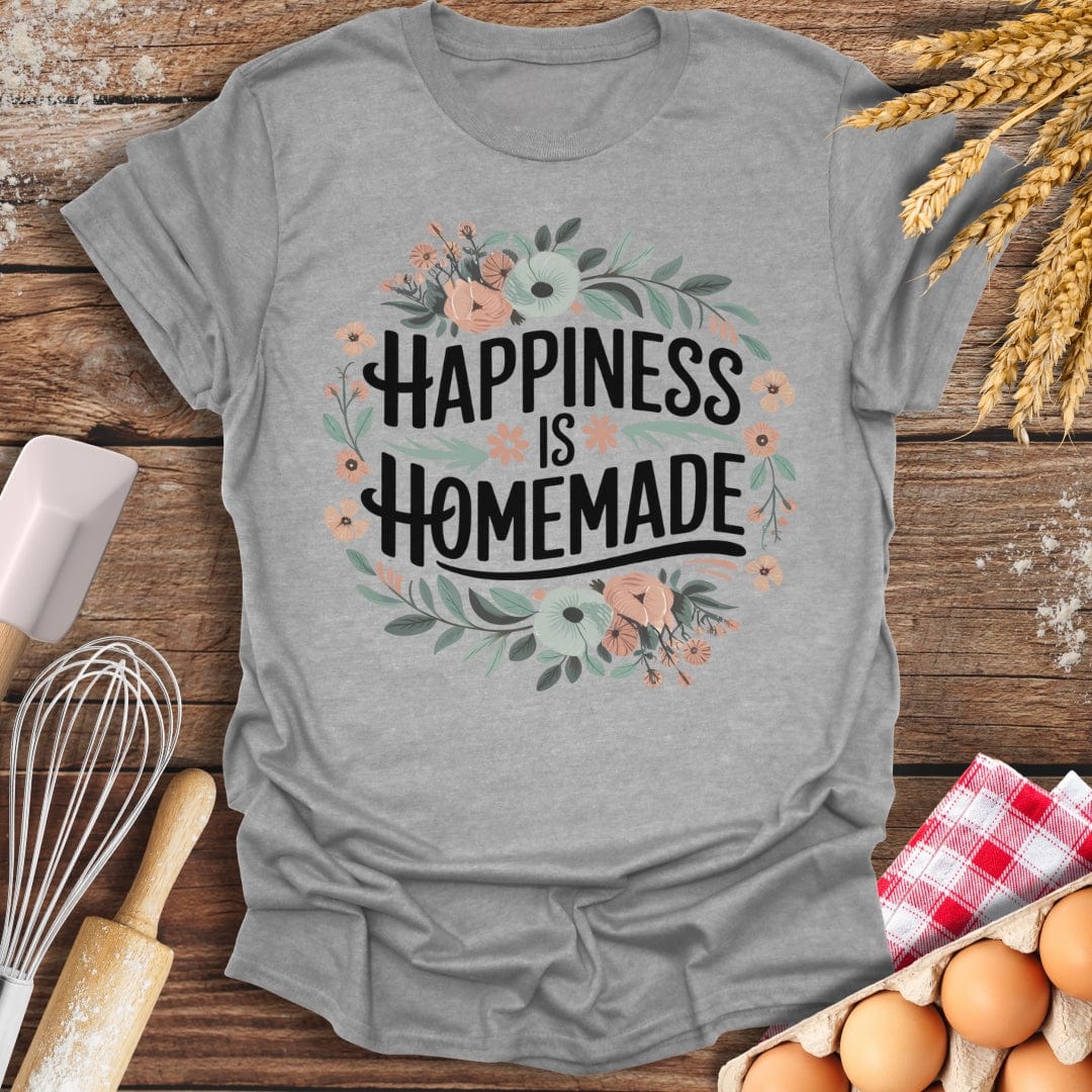 Happiness Is Homemade T-Shirt Sport Grey / S Baking Threads