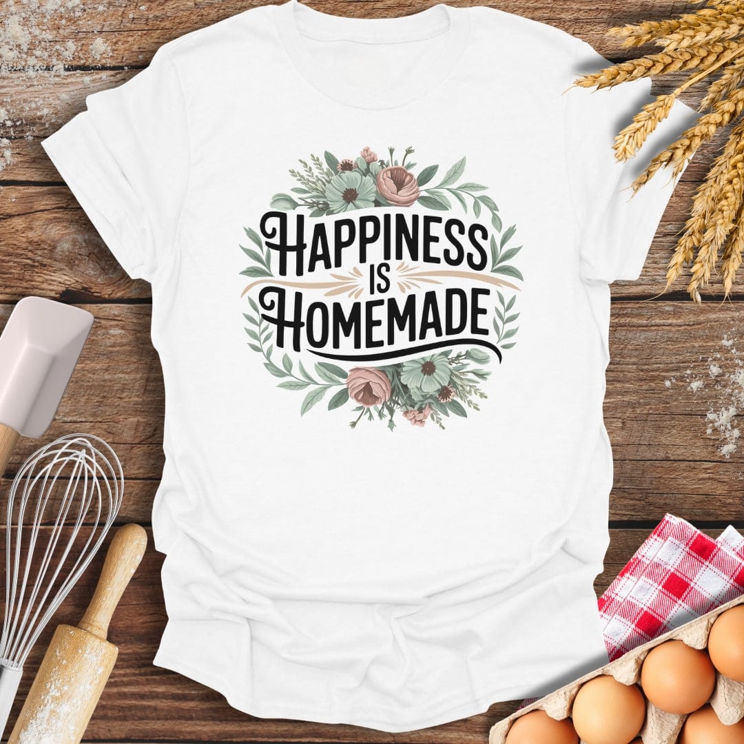 Happiness is Homemade T-Shirt White / S Baking Threads