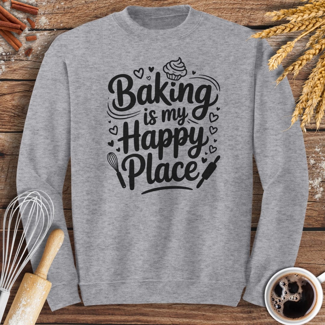 Happy Place Sweatshirt Baking Threads
