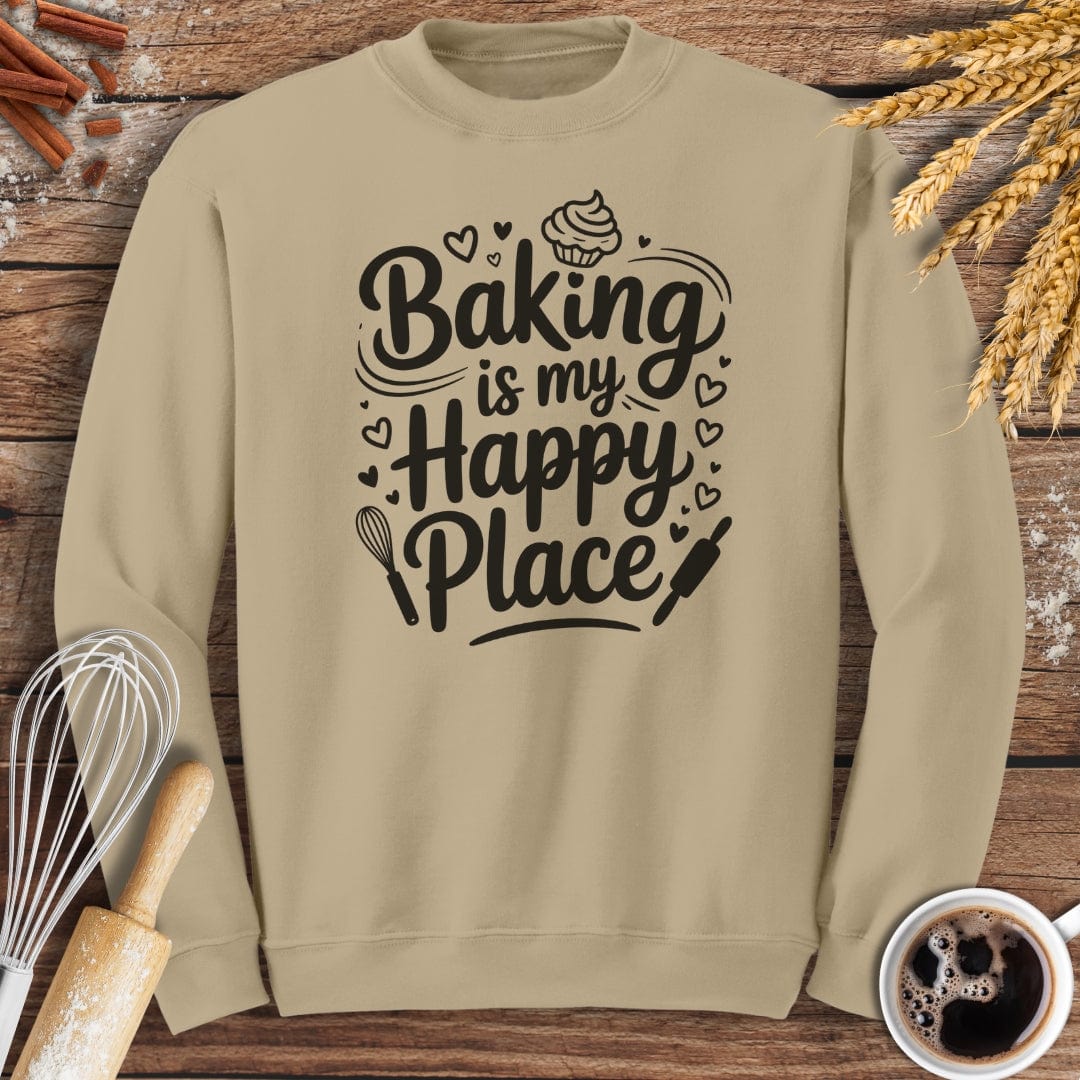 Happy Place Sweatshirt Baking Threads