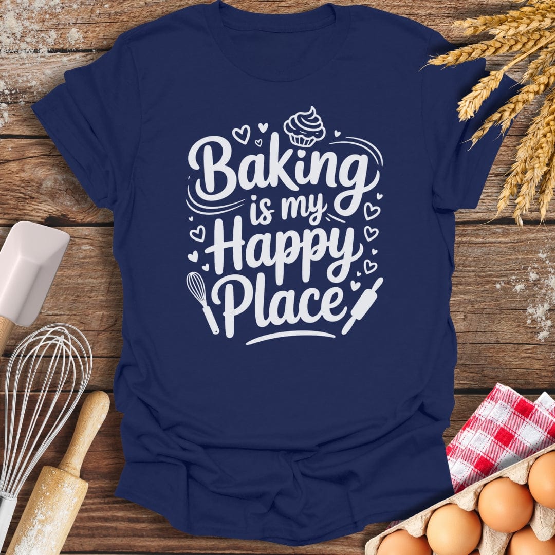 Happy Place T-Shirt Navy / S Baking Threads