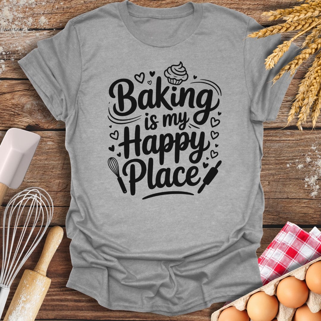 Happy Place T-Shirt Sport Grey / S Baking Threads