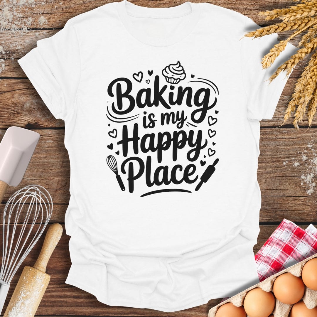 Happy Place T-Shirt White / S Baking Threads