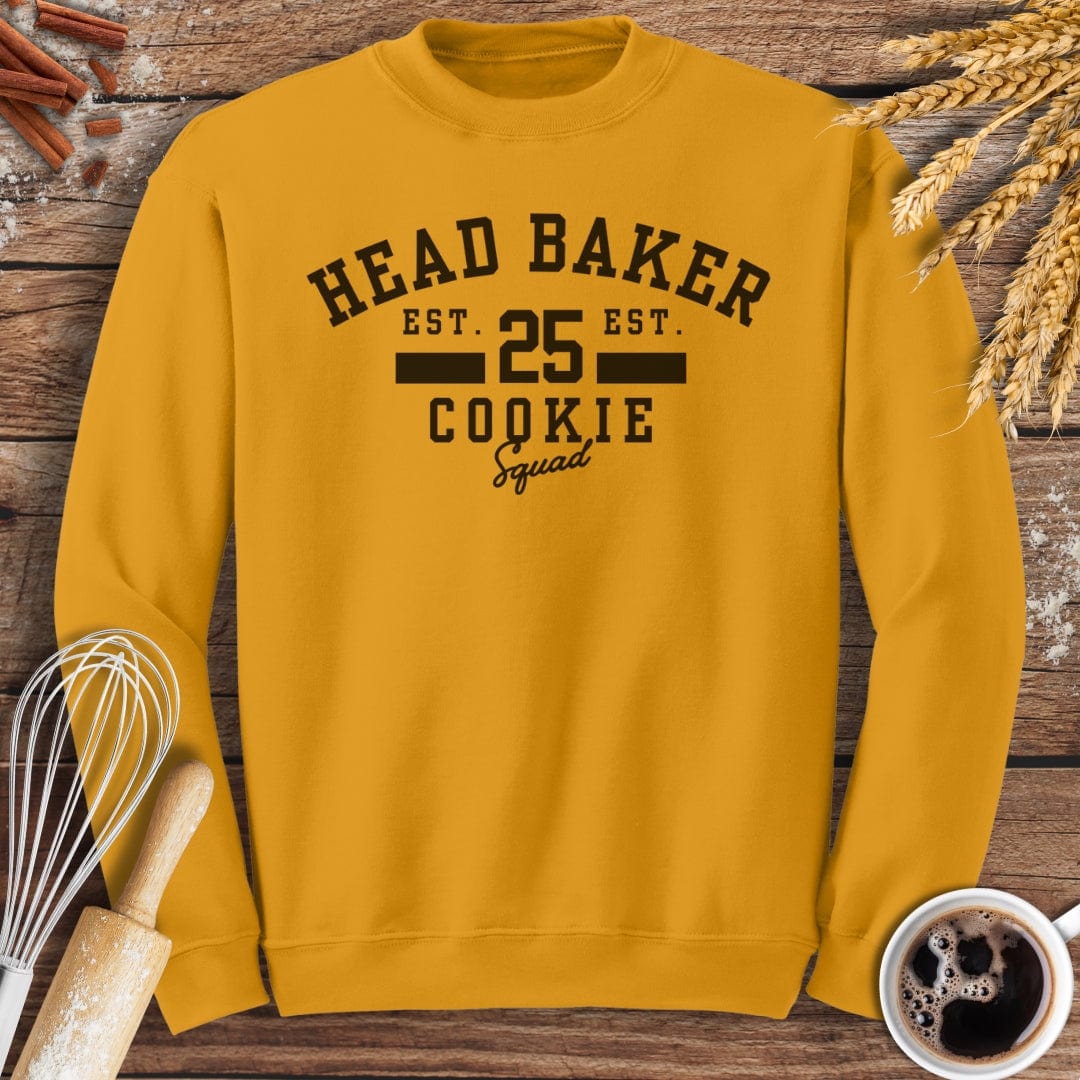 Head Baker Cookie Squad Sweatshirt Baking Threads