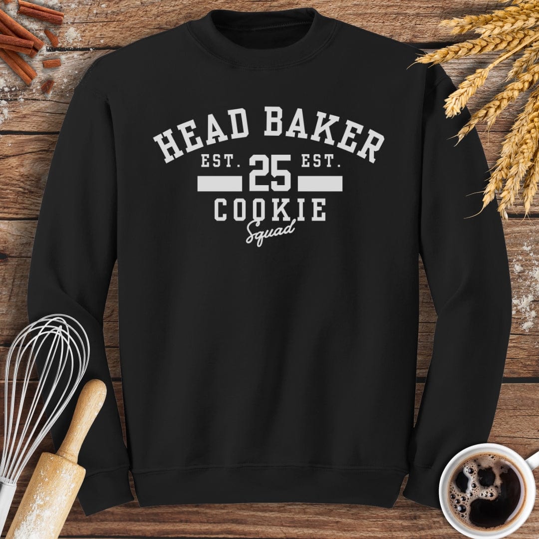 Head Baker Cookie Squad Sweatshirt Baking Threads