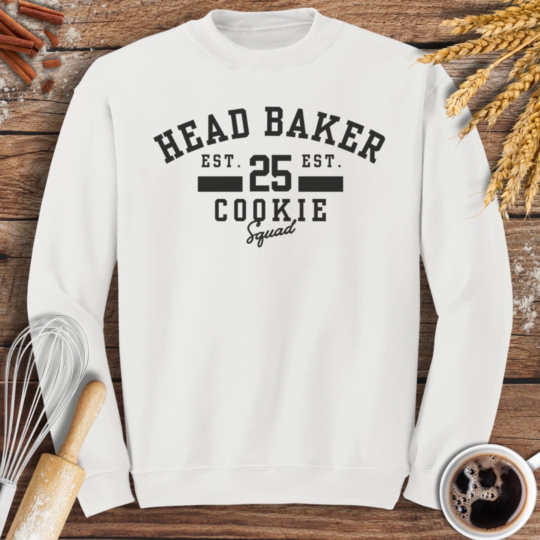 Head Baker Cookie Squad Sweatshirt Baking Threads