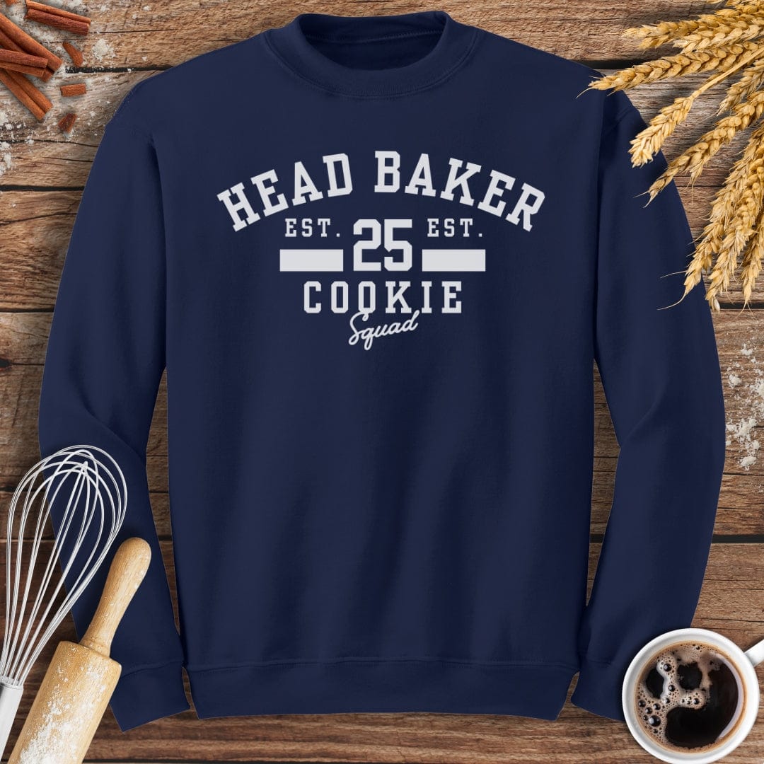 Head Baker Cookie Squad Sweatshirt Baking Threads