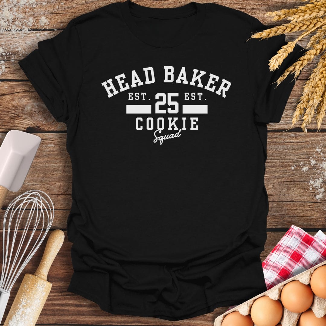 Head Baker Cookie Squad T-Shirt Black / S Baking Threads