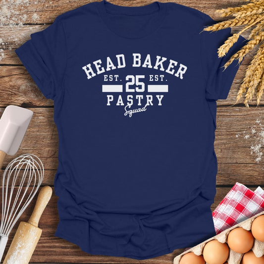 Head Baker Pastry Squad T-Shirt Navy / S Baking Threads