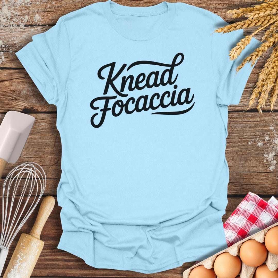Knead Focaccia T-Shirt Light Blue / S Baking Threads