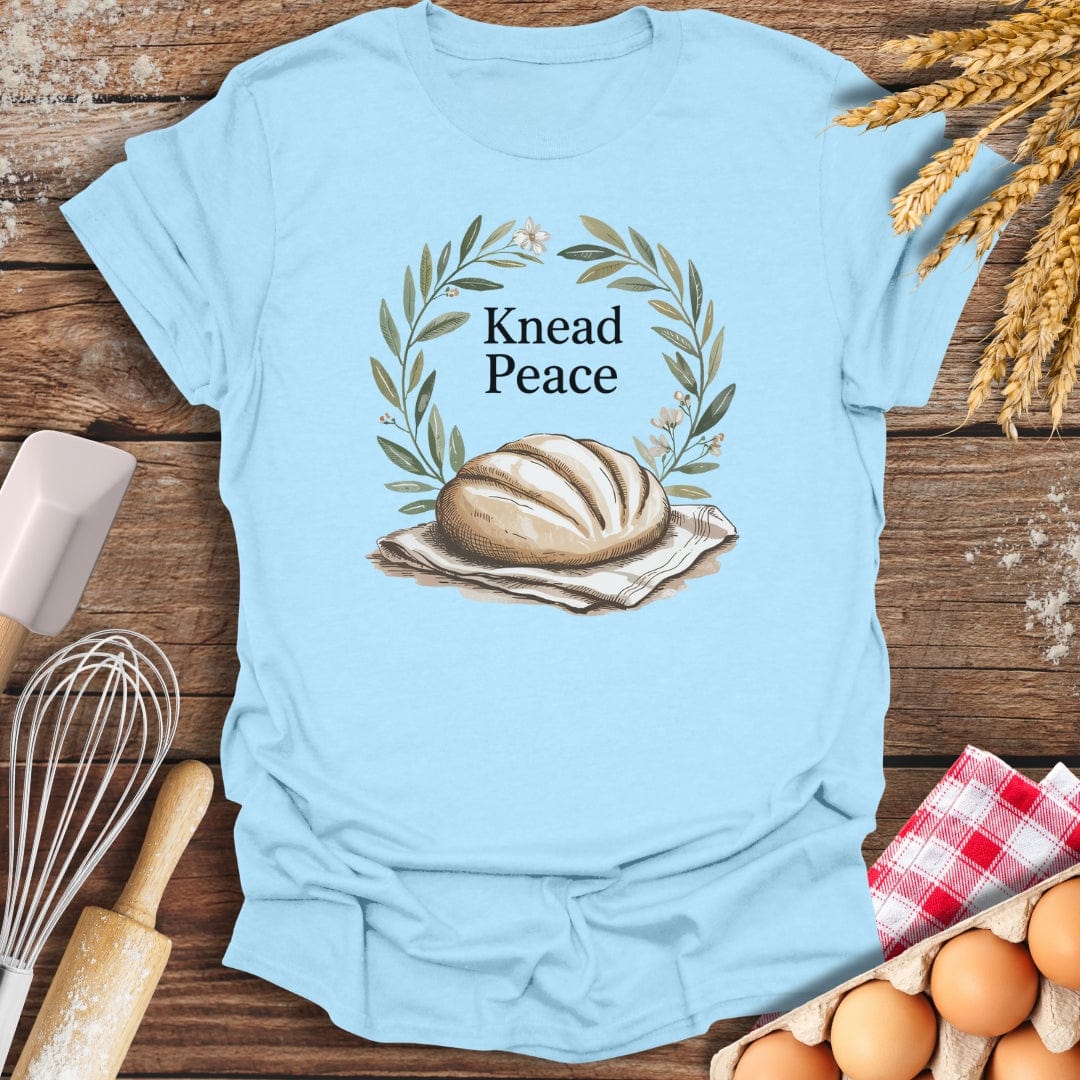 Knead Peace T-Shirt Light Blue / S Baking Threads
