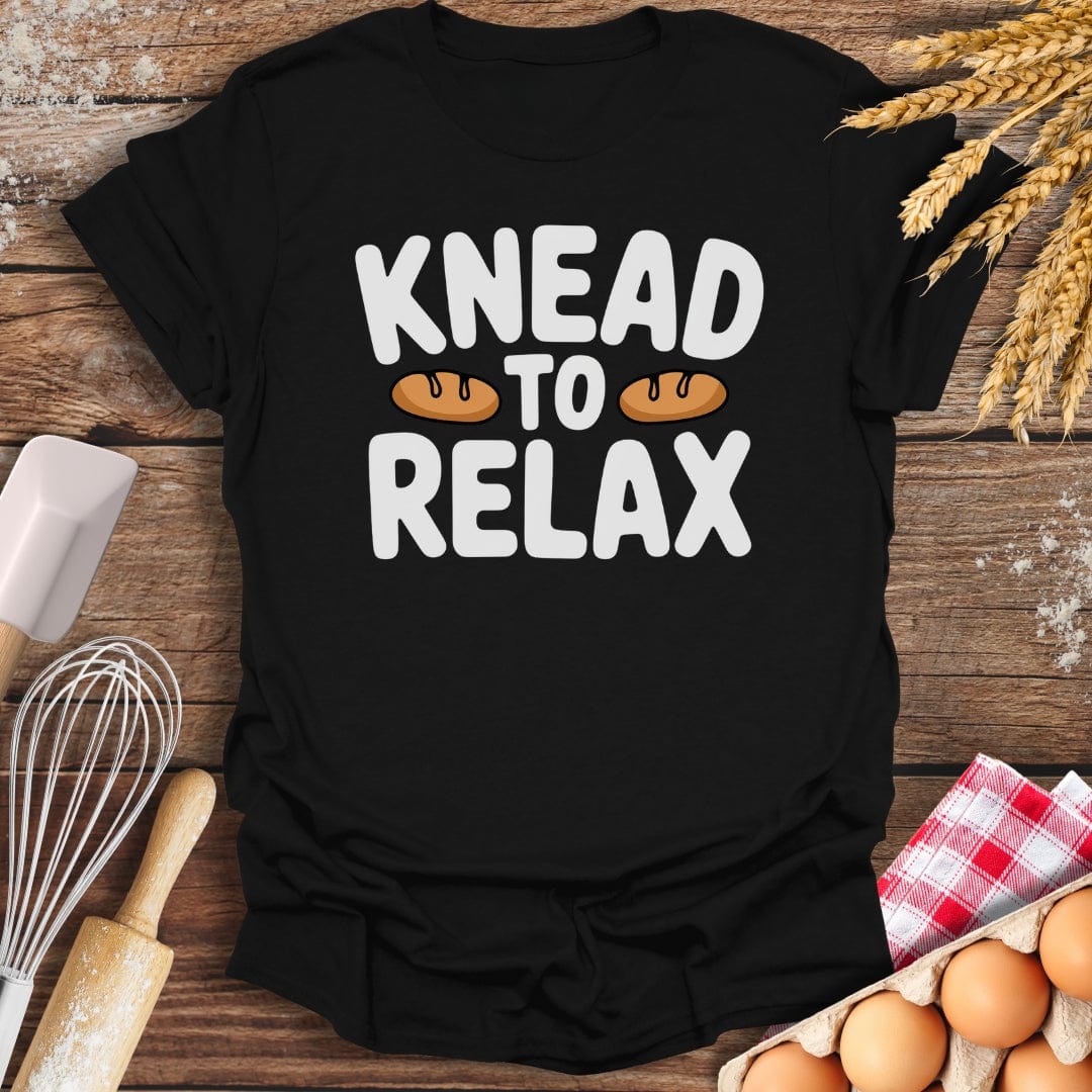 Knead To Relax T-Shirt Black / S Baking Threads